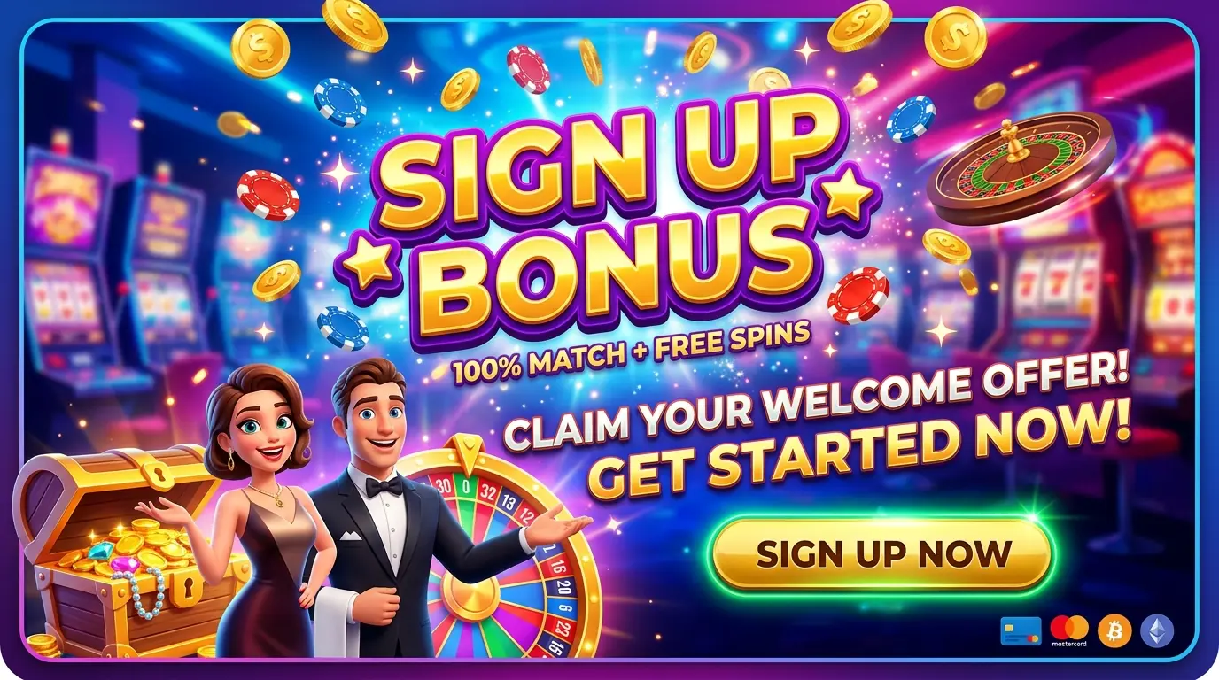 Superb casino sign up bonus